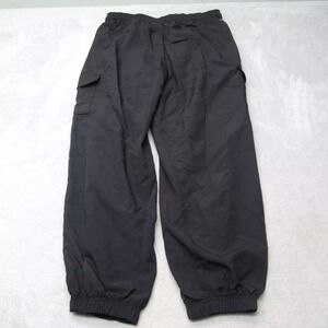 DSG‎ Joggers Womens Large Black Nylon Cargo Woven Cinched Loose 32x32 Stretch